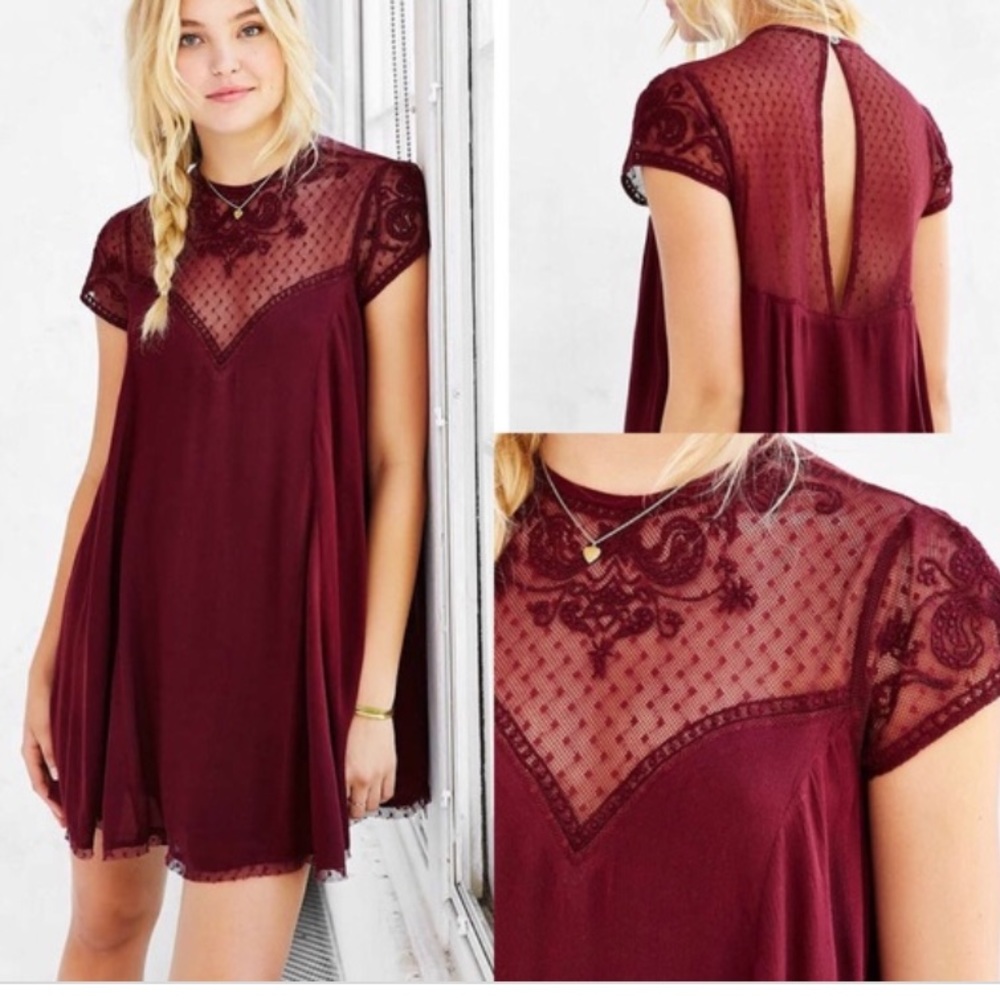 Urban Outfitters Maroon Dress